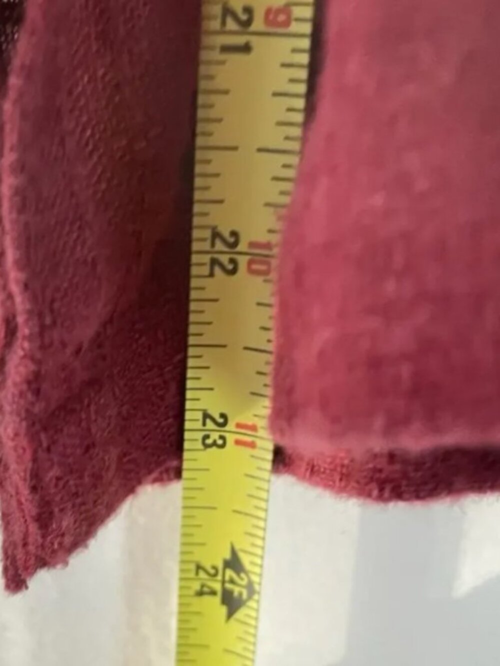 Vintage Women's Button-Front Burgundy Linen Top Jacket - Picture 8 of 8